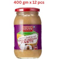 Natures Choice Garlic & Ginger Paste - 400G Pack Of 12 (UAE Delivery Only)
