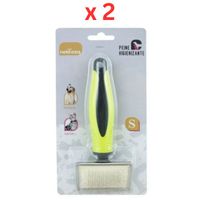 Nobleza Slicker Brush Single Sided With Bent Steel Teeth For Cat & Dog (Pack of 2)