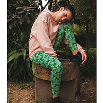 Women's Leggings Celebrate St Patrick's Day in Style Leggings for Women Ankle-Length Print Stretchy Mid Rise Casual St.Patrick's Day Festival Green S M All Seasons Lightinthebox Women's Leggings Celebrate St Patrick's Day in Style Leggings for Women Ankle-Length Print Stretchy Mid Rise Casual St.Patrick's Day Festival Green S M All Seasons Lightinthebox