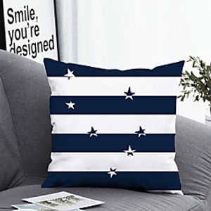 1 pcs Polyester Pillow Cover Pillow Cover  Insert, 3D Simple Classic Square Zipper Polyester Traditional Classic miniinthebox