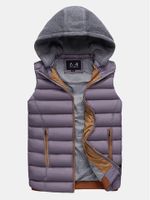 Detachable Hooded Outdoor Thicken Warm Vest