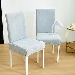 Home Decor Chair Cover Waterproof Washable Adjustable Chair Covers Set Dining Room Stretch Jacquard Spandex Seat Slipcover Removable High Back Chairs Cover Lightinthebox