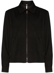 Sunflower zip-up shirt jacket - Black