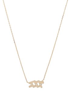 Horoscope Necklace Aquarius Medium Solid Diamond Dot