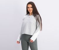 Womens Evo Stripe Hoody  Light Grey Heather - thumbnail