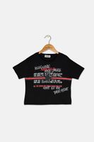 Kids Girls Maglia Shirt  Black - thumbnail