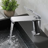 Bathroom Sink Faucet - Classic Electroplated Centerset Single Handle One HoleBath Taps miniinthebox - thumbnail