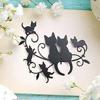 1pc Metal Cutting Dies Cut Mold Animal Cat Decoration Scrapbook Paper Craft Knife Mould Blade Punch Stencils Lightinthebox - thumbnail