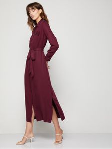 Drapey Midi Shirtdress