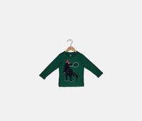 Baby Boys Printed Whats Up Tee  Green - thumbnail