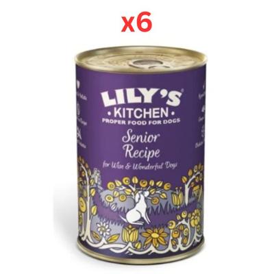 Lily's Kitchen Senior Recipe Dog Wet Food 400G (Pack of 6)