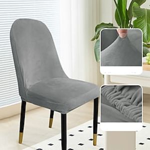 Velvet Dinning Chair Cover Stretch Chair Seat Slipcover Spandex with Elastic Bottom Protector for Dining Room Wedding Ceremony Banquet Durable Washable miniinthebox