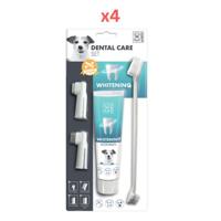 M-Pets Dental Care Set Whitening Toothpaste Kit (Pack of 4)