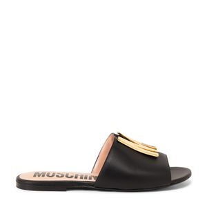 M Logo flat sandals