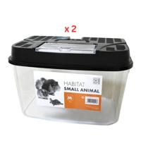 M-Pets Habitat Medium (L22.5xW15xH15cm) Pack Of 2