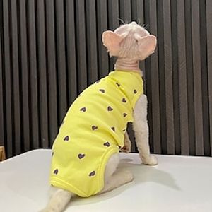 Summer hairless cat clothes Breathable four-legged vest Sphinx Devon air conditioning clothes baby cat belly cat clothes Lightinthebox