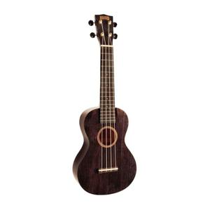 Mahalo Ukulele Concert Hano Series Translucent Black MH2TBK with Bag