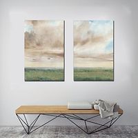 Handmate Oil PaintingCanvasWall Art DecorationAbstract Knife PaintingLandscape Black and Whitefor Home Decor Rolled Frameless Unstretched Painting Lightinthebox