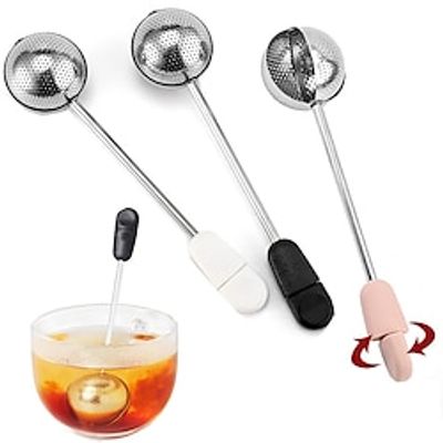 Twisting Stainless Steel Tea Infuser - Long Handle Tea Ball for Loose Leaf Tea - Tea Steeper and Tea Infusers for Loose Tea - Serves an Easy Cup of Tea Lightinthebox
