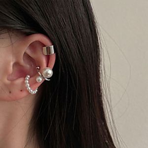 retro temperament pearl ear bone clip without pierced female french advanced sense suit ear clip 2021 new trendy earrings Lightinthebox