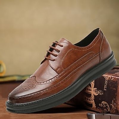 Men's Oxfords Retro Formal Shoes Walking Casual Daily Leather Comfortable Booties / Ankle Boots Loafer Bright Black Black White Spring Fall miniinthebox Men's Oxfords Retro Formal Shoes Walking Casual Daily Leather Comfortable Booties / Ankle Boots Loafer Bright Black Black White Spring Fall miniinthebox