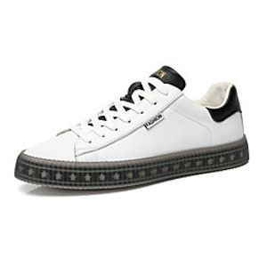 Men's Sneakers Leather Shoes Comfort Shoes Crib Shoes Sporty Casual Daily Outdoor Walking Shoes Nappa Leather Cowhide Breathable Non-slipping Shock Absorbing Booties / Ankle Boots White Spring Summer miniinthebox
