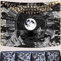 Wall Tapestry Art Decor Blanket Curtain Picnic Tablecloth Hanging Home Bedroom Living Room Dorm Decoration Polyster Sky Star Moon Clouds Views miniinthebox - thumbnail