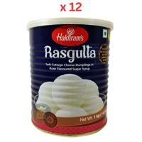 Haldirams Rasgulla 1Kg (16 Pcs) Pack of 12