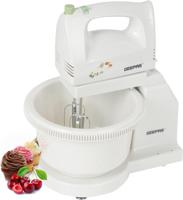 Geepas Hand Mixer With Stand Bowl & Overheat Protection, White - GHB2002