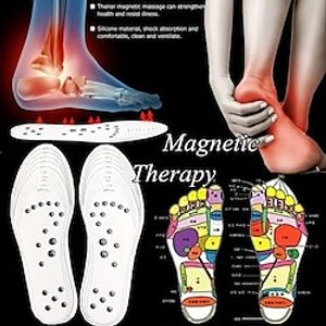 1 Pair Insole Men  Women Promote Blood Circulation Cuttable Insole Unisex Slimming Insole Foot Magnetic Massage Health Care Massage Relief Pain Therapy Lightinthebox