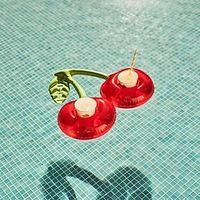 Pool Floats,235 pcs Inflatable Cherry Crab Cup Holder Pool Party Float Drink Holder Swimming Pool Float Tools Beer Cooler Pool Toy Floating Coasters,Inflatable for PoolCandy Lightinthebox - thumbnail