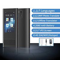 Language Translator Device 117 Languages Portable Language Translator Device 76.2 mm Rechargeable Real Time 2-way Translation Photo Recognition Translation for Business Learning miniinthebox - thumbnail