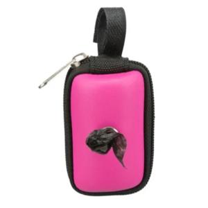 Trixie Dog Dirt Bag Artificial Leather Dispenser With 20 Bags - Pink - 10CM