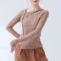Activewear Top Pure Color Splicing Women's Performance Training Long Sleeve High Polyester Lightinthebox - thumbnail