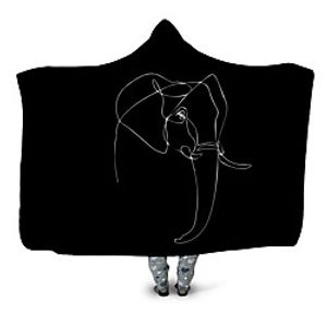 Multifunctional Blankets, Geometric  Animal Polyester Warmer Comfy Blankets Lightinthebox