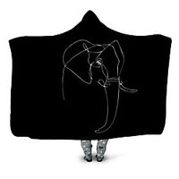 Multifunctional Blankets, Geometric  Animal Polyester Warmer Comfy Blankets Lightinthebox - thumbnail