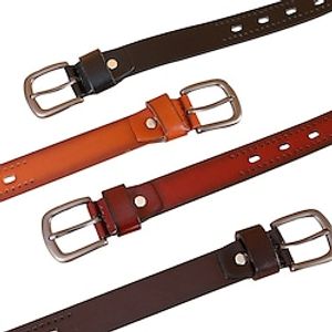 Men's Faux Leather Belt Classic Jean Belt Black Camel 120cm Faux Leather Stylish Casual Classic Plain Daily Vacation Going out miniinthebox