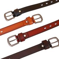Men's Faux Leather Belt Classic Jean Belt Black Camel 120cm Faux Leather Stylish Casual Classic Plain Daily Vacation Going out miniinthebox - thumbnail