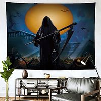 Halloween Wall Tapestry Art Decor Blanket Curtain Hanging Home Bedroom Living Room Decoration Polyester miniinthebox - thumbnail