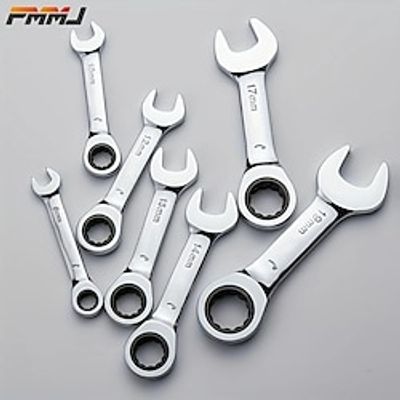 1pc 6mm-19mm Reversible Combination Stubby Single Wrench Stubby Combination 72 Tooth Ratchet Socket Spanner Nut Repair Tools Lightinthebox
