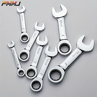 1pc 6mm-19mm Reversible Combination Stubby Single Wrench Stubby Combination 72 Tooth Ratchet Socket Spanner Nut Repair Tools Lightinthebox - thumbnail