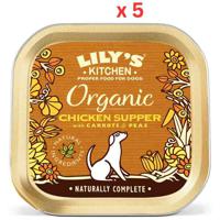 Lily's Kitchen Organic Chicken Supper Wet Dog Food 150G Pack Of 5