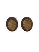 Gianfranco Ferré Pre-Owned 2000s wave cufflinks - Metallic