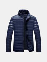 Mens Zip Pocket Printing Lightweight Down Jackets