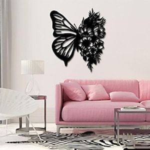 1pc Butterfly Metal Wall Art Outdoor Decor Rust Proof Wall Sculpture Ideal For Garden, Home, Farmhouse, Patio And Bedroom miniinthebox