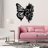 1pc Butterfly Metal Wall Art Outdoor Decor Rust Proof Wall Sculpture Ideal For Garden, Home, Farmhouse, Patio And Bedroom miniinthebox - thumbnail