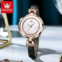 New Olevs Brand Ladies Watches Foreign Trade Niche Ins Wind Blooming Feminine Charm Quartz Watches Waterproof Leather Ladies Watches Lightinthebox - thumbnail