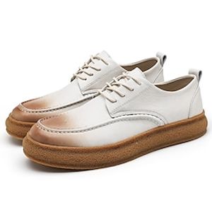 Men's Sneakers Oxfords Casual Classic Daily Office  Career PU Black Brown Beige Fall Spring Lightinthebox