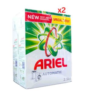 Ariel Detergent Powder 2.5kg (Pack of 2)