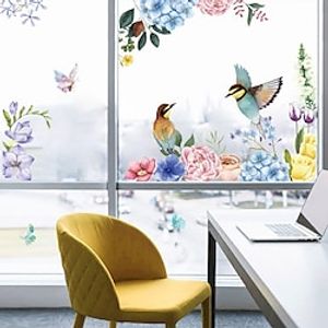 2PCS DIY Wall Decals Bird  Flower Shaped Theme Kids Room Wall Stickers Removable Vinyl Wall Art Decor for Home Kindergarten Nursery Decorations. Lightinthebox
